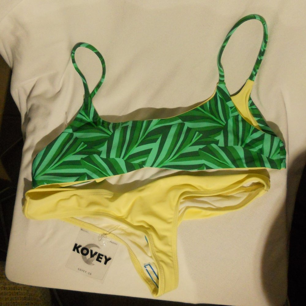 Kovey Swim 2 piece Bikini L nwt